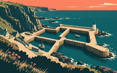 Lybster Harbour, Four basins for a fish that left: an illustration of a place on this route.
