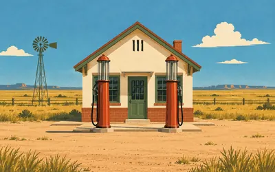 McLean, Texas, Reputed to be the first, and the register says reputed: an illustration of a place on this route.