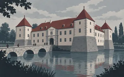 Mosonmagyaróvár, A castle that became an agricultural college: an illustration of a place on this route.
