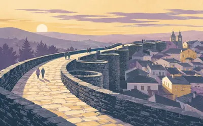 Muralla romana de Lugo, The only Roman circuit that still goes all the way round: an illustration of a place on this route.
