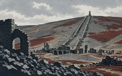 Nenthead Lead Mines, A flue a kilometre long: an illustration of a place on this route.