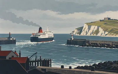 Newhaven to Dieppe, Where the ride skips the ferry: an illustration of a place on this route.