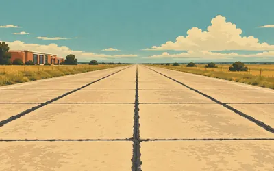 The Oklahoma Route 66 Museum, Clinton, The state historical society owns this one: an illustration of a place on this route.