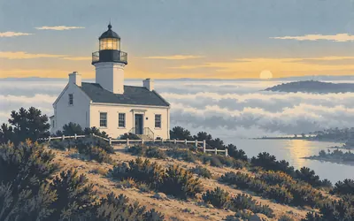 The Old Point Loma Lighthouse, Too high to be any use: an illustration of a place on this route.