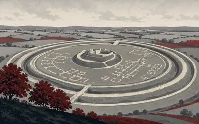 Old Sarum, The city that walked downhill: an illustration of a place on this route.