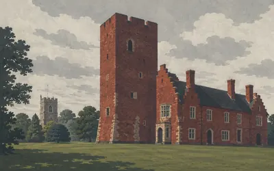 Otford Palace, A corner of an archbishop's palace: an illustration of a place on this route.