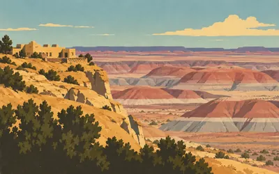The Painted Desert Inn, The only national park the road runs through: an illustration of a place on this route.