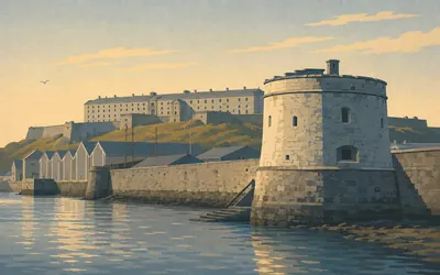 Pembroke Royal Dockyard, Every royal yacht but one: an illustration of a place on this route.