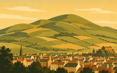 The Pentland Hills, A range on a city's doorstep: an illustration of a place on this route.