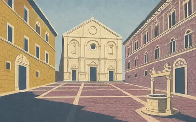Pienza, A pope rebuilt his village as an argument: an illustration of a place on this route.