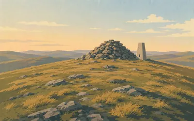 Queensberry, A bare dome above Annandale: an illustration of a place on this route.