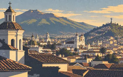 City of Quito, One of the most extensive, and the hedge stays: an illustration of a place on this route.