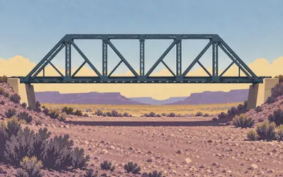 The Rio Puerco Bridge, Two hundred and fifty feet in one jump: an illustration of a place on this route.
