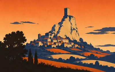 The Rocca di Tentennano, One tower, the whole valley: an illustration of a place on this route.