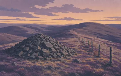 Russell's Cairn, A Bronze Age grave with a Tudor name: an illustration of a place on this route.