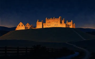 Ruthven Barracks, Burned by the men who reached it: an illustration of a place on this route.