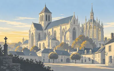Saint-Germer-de-Fly, The Sainte-Chapelle, copied in the Pays de Bray: an illustration of a place on this route.