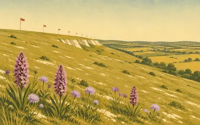 Salisbury Plain, Saved from the plough by the Army: an illustration of a place on this route.