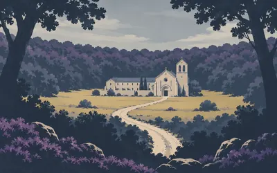 San Juan de Ortega, Two men who built a road: an illustration of a place on this route.