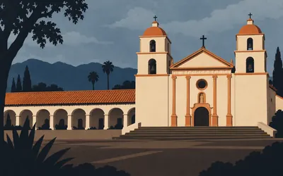 Santa Barbara Mission, The register counts them and does not say why: an illustration of a place on this route.