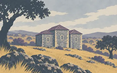 Santa Lucía del Trampal, Standing since the Visigoths, and unwritten: an illustration of a place on this route.