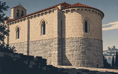Santa María la Nueva, Burned over a trout, 1158: an illustration of a place on this route.