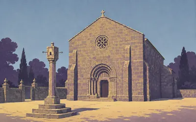 Igreja de São Pedro de Rates, A hundred years to build a village church: an illustration of a place on this route.