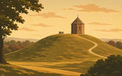 Scone Palace, The mound where kings were made: an illustration of a place on this route.