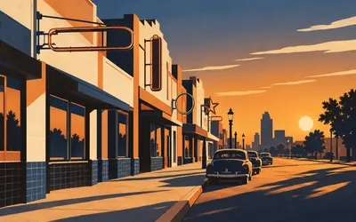 Sixth Street, Amarillo, One of the city's three Route 66s: an illustration of a place on this route.