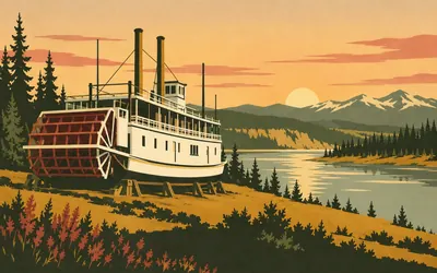 S.S. Klondike, Whitehorse, The largest, on the Canadian part of the river: an illustration of a place on this route.
