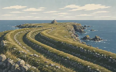 St David's Head, A fort, three tombs and nothing else: an illustration of a place on this route.