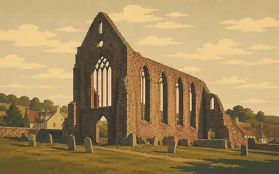 St Dogmaels Abbey, Where Caldey came from: an illustration of a place on this route.