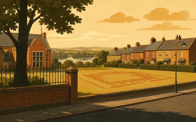 Stanwix, The biggest fort is under a school: an illustration of a place on this route.