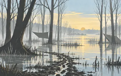 Stopfenreuth, The wood that stopped a power station: an illustration of a place on this route.