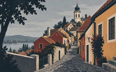 Szentendre, A Serbian town on a Roman camp: an illustration of a place on this route.