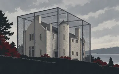 The Hill House, A Mackintosh house inside a cage: an illustration of a place on this route.