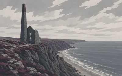 Trefrane Cliff Colliery, Galleries out under the sea: an illustration of a place on this route.