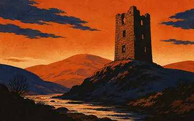 Tushielaw Tower, The man Bishop Leslie called a king of thieves: an illustration of a place on this route.