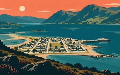 Ullapool, The other town built for herring: an illustration of a place on this route.