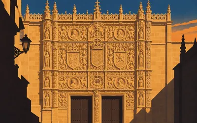 The University of Salamanca, Bologna, Paris, Oxford, Coimbra and this: an illustration of a place on this route.