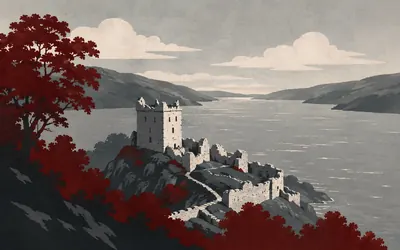 Urquhart Castle, Blown up so nobody else could have it: an illustration of a place on this route.
