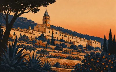 La Reial Cartoixa de Valldemossa, Almost without parallel in Europe, said the decree: an illustration of a place on this route.