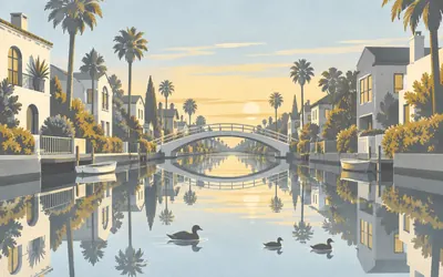 The Venice Canals, Not the ones you have heard about: an illustration of a place on this route.
