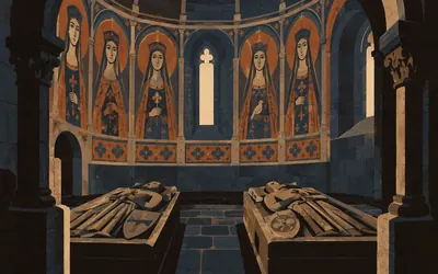 Vilar de Donas, Where the knights of Santiago were buried: an illustration of a place on this route.