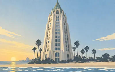 Villa Riviera, Home of the Admirals: an illustration of a place on this route.
