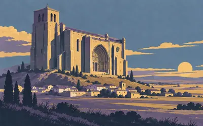 Villalcázar de Sirga, A king wrote songs about this church: an illustration of a place on this route.