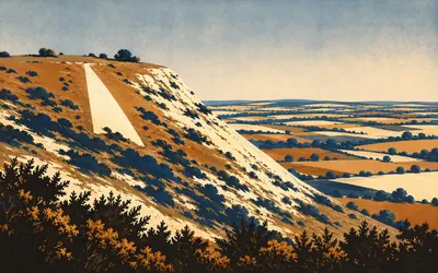 Watlington Hill, A spire cut into a hillside because a church did not have one: an illustration of a place on this route.