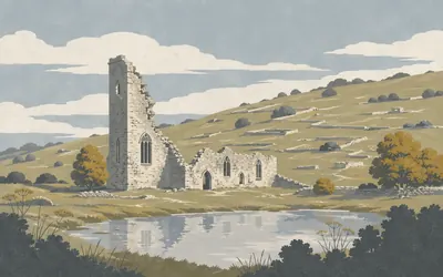 Wharram Percy, Forty seasons of digging one empty valley: an illustration of a place on this route.