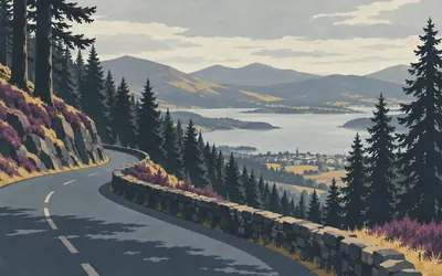 Whinlatter Pass, England's only true mountain forest: an illustration of a place on this route.