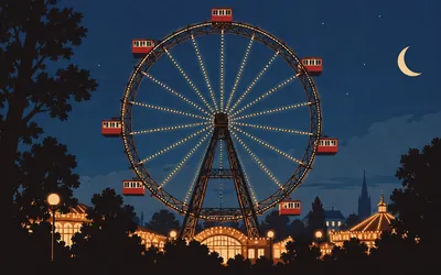 The Riesenrad, Turning since 1897: an illustration of a place on this route.